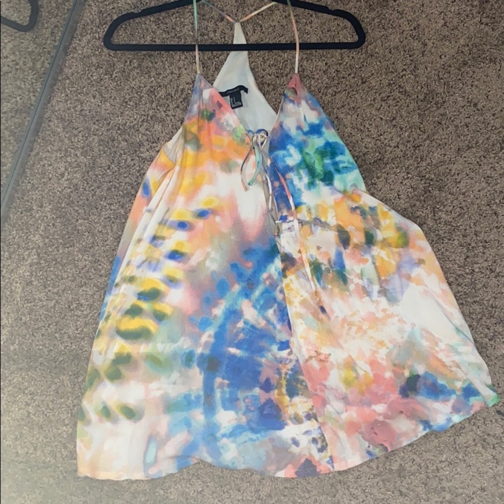 Tie dye swing dress
